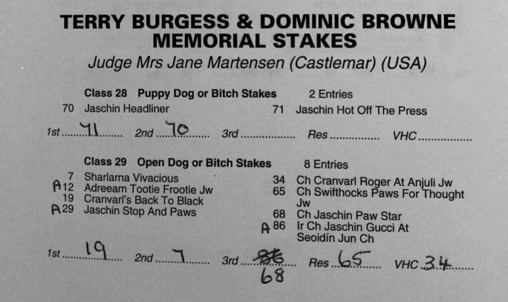 Memorial Stakes Memorial Stakes